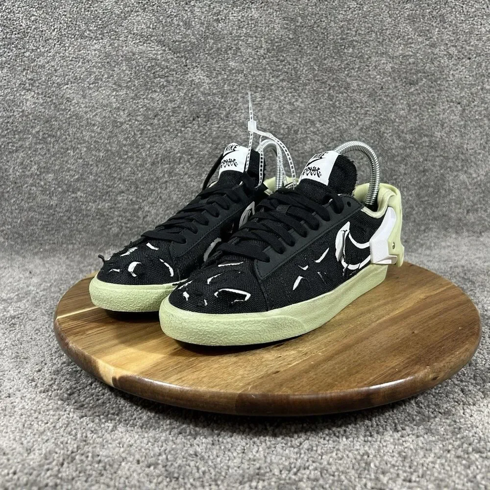 Nike Blazer Low X Acronym DO9373-001 Mens Size 4.5 Black Olive Aura Shoes New